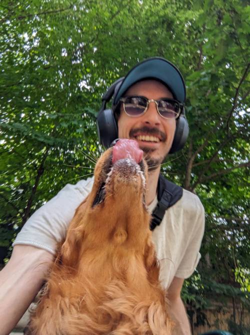 Pat and his best dog friend